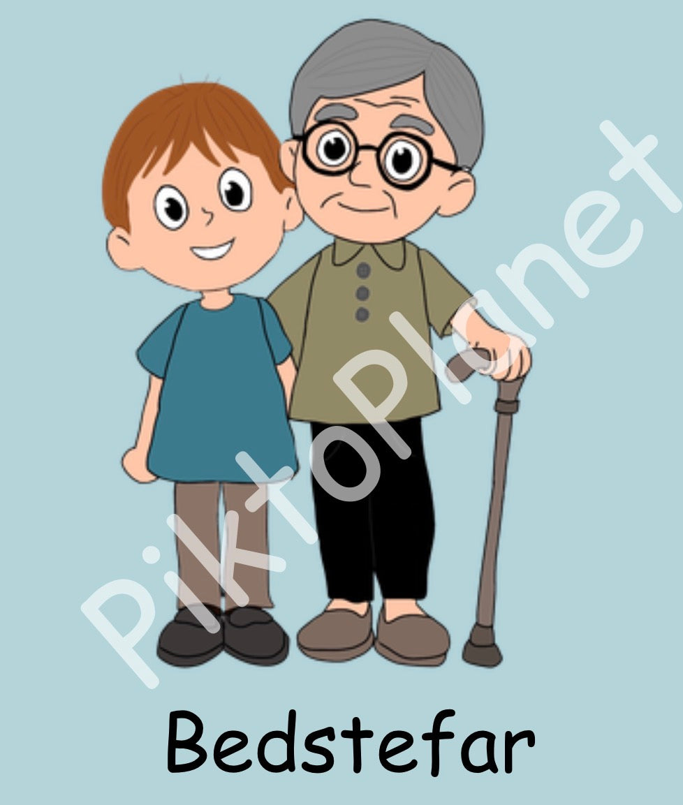 Bedstefar og dreng