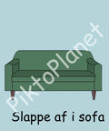 Slappe af i sofa