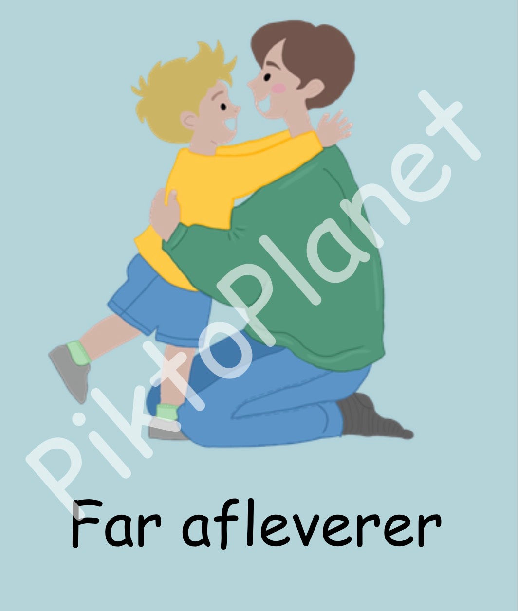 Far afleverer dreng