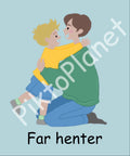 Far henter dreng