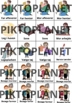 Hverdagspiktogrammer - dreng & pige