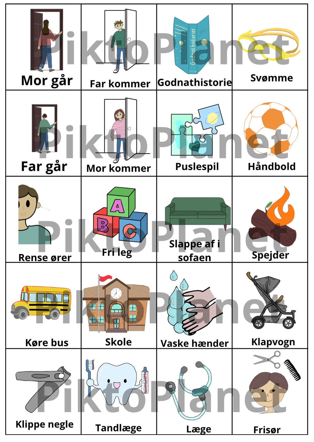 Hverdagspiktogrammer - dreng