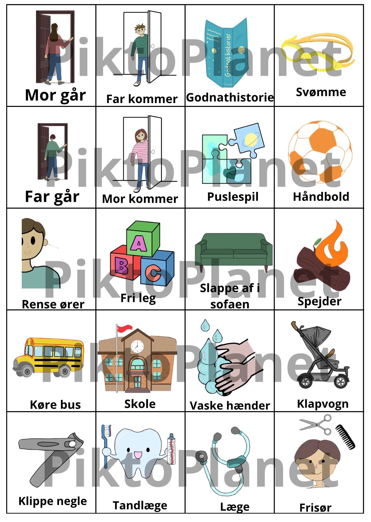 Hverdagspiktogrammer - dreng