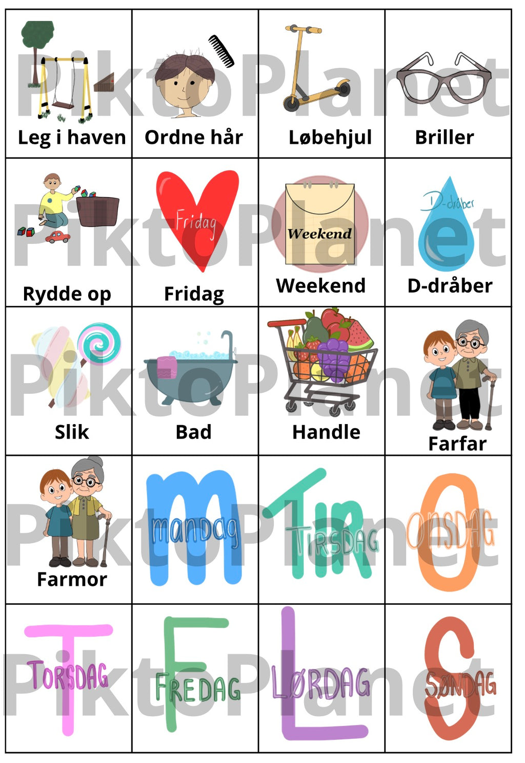 Hverdagspiktogrammer - dreng