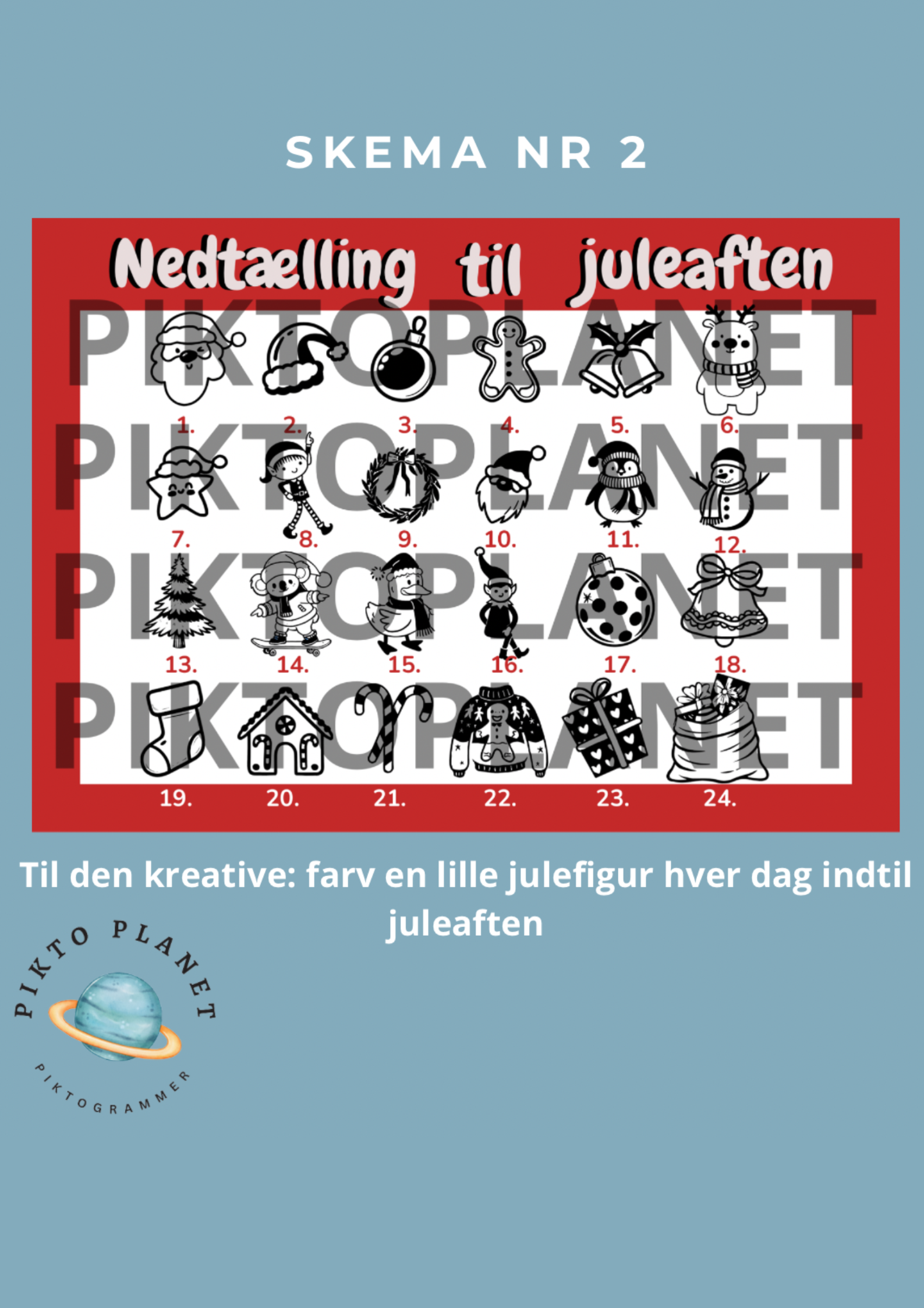 Nedtællingsskema - Jul