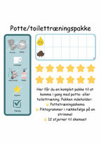 Potte- og toilettræningspakke